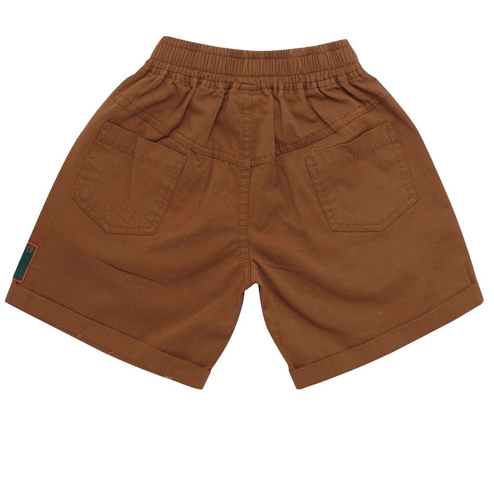 Little Kangaroos - Boy Semi Elasticated Woven Bermuda Shorts - Brown