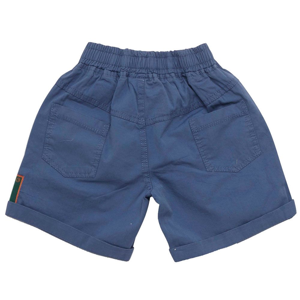 Little Kangaroos - Boy Fully Elasticated Woven Shorts - Denim Blue