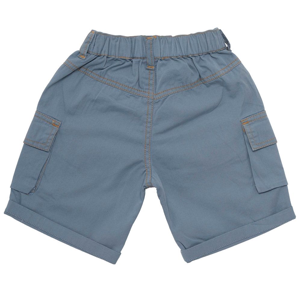 Little Kangaroos - Boy Elasticated Woven Shorts - Denim Blue