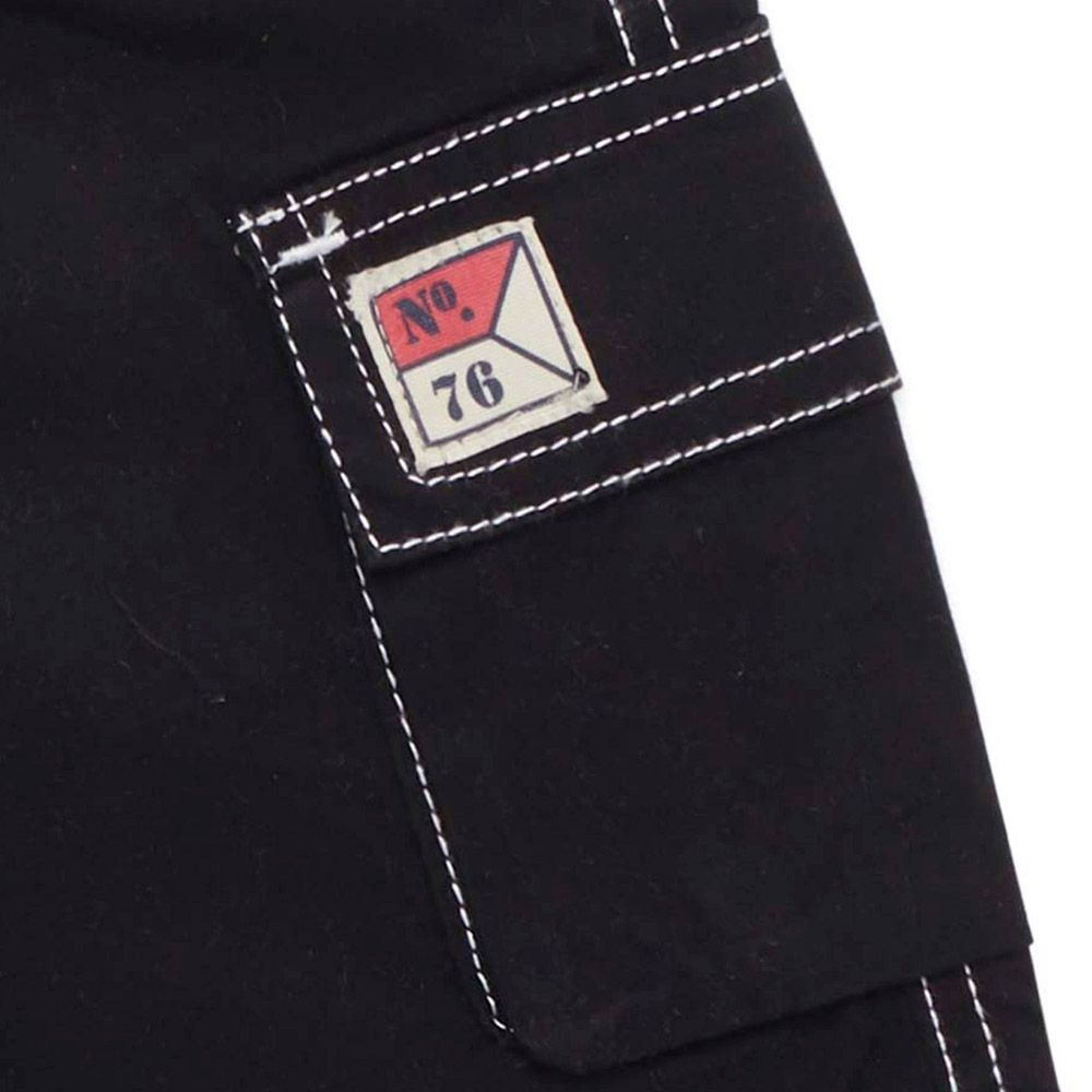 Little Kangaroos - Boy Elasticated Woven Bermuda Shorts - Black