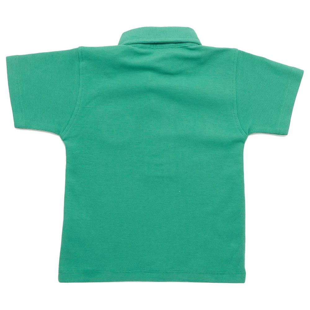 Little Kangaroos - Boy Collar Neck Half Sleeve Polo T-Shirt - Green