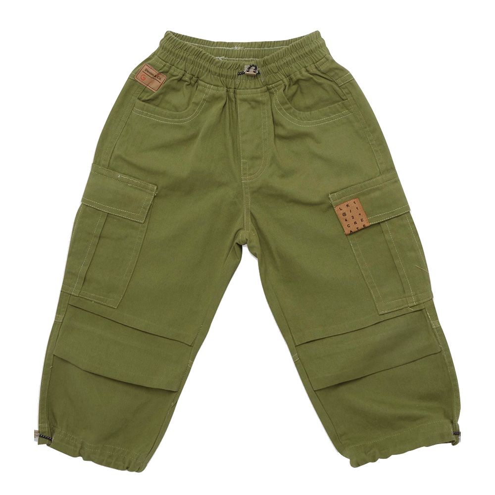 Little Kangaroos - Boy Full Elastic Parachute Pants - Green