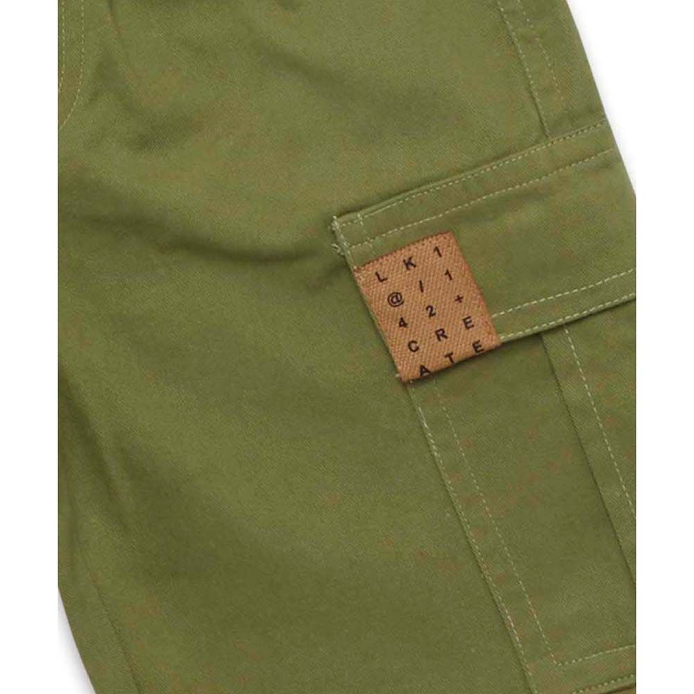 Little Kangaroos - Boy Full Elastic Parachute Pants - Green