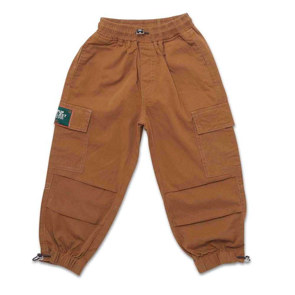 Little Kangaroos - Boy Full Elastic Parachute Pants - Brown