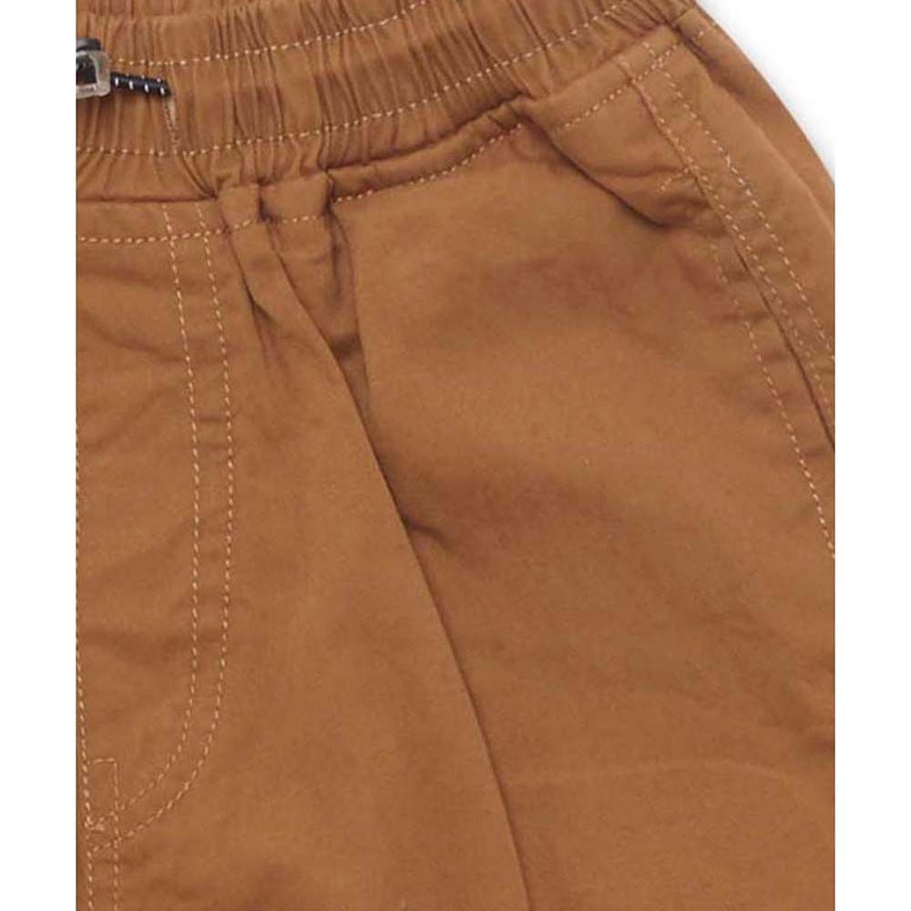 Little Kangaroos - Boy Full Elastic Parachute Pants - Brown