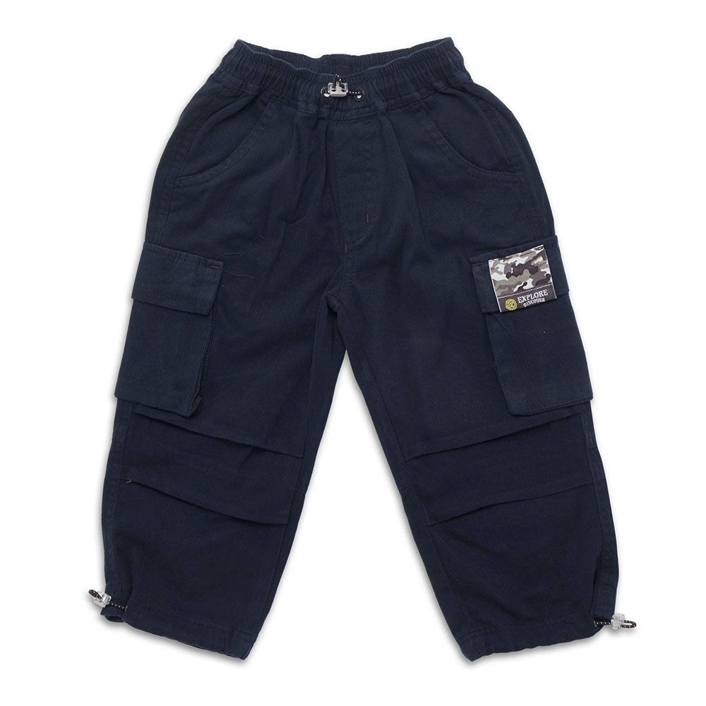 Little Kangaroos - Boy Full Elastic Parachute Pants - Navy