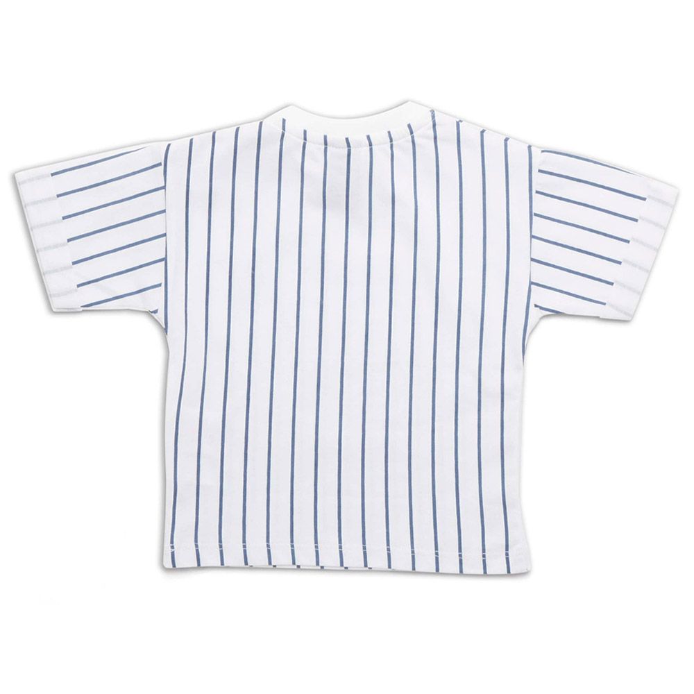 Little Kangaroos - Baby Boy Half Sleeve Relax T-Shirt - White