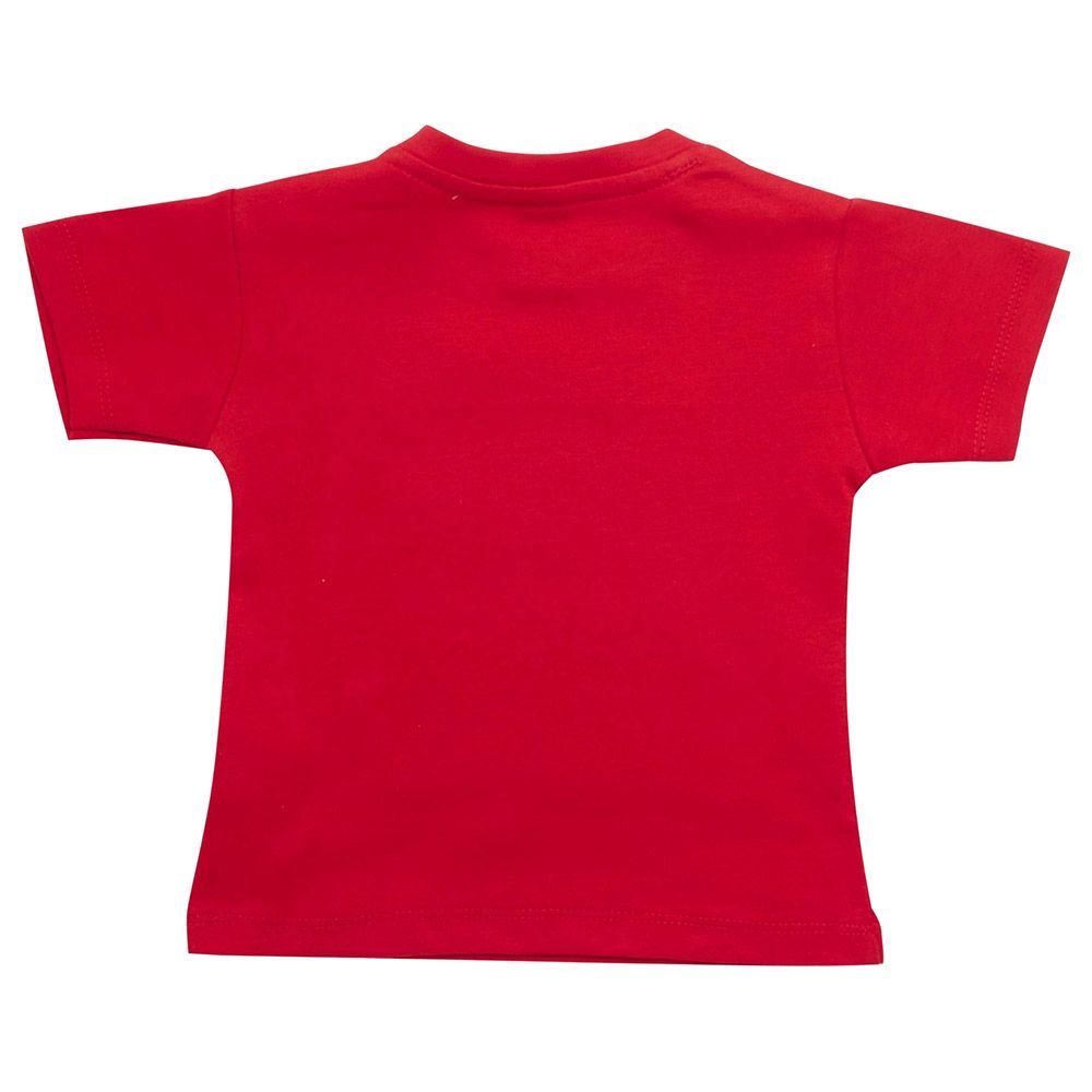 Little Kangaroos - Baby Boy Round Neck T-Shirt - Red