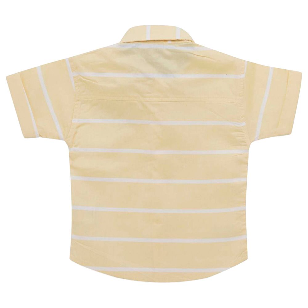 Little Kangaroos - Baby Boy Half Sleeve Striped Shirt - Yellow