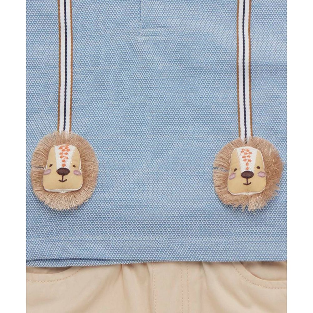 Little Kangaroos - 2pc-Set - Baby Boy Polo T-Shirt & Shorts - Blue