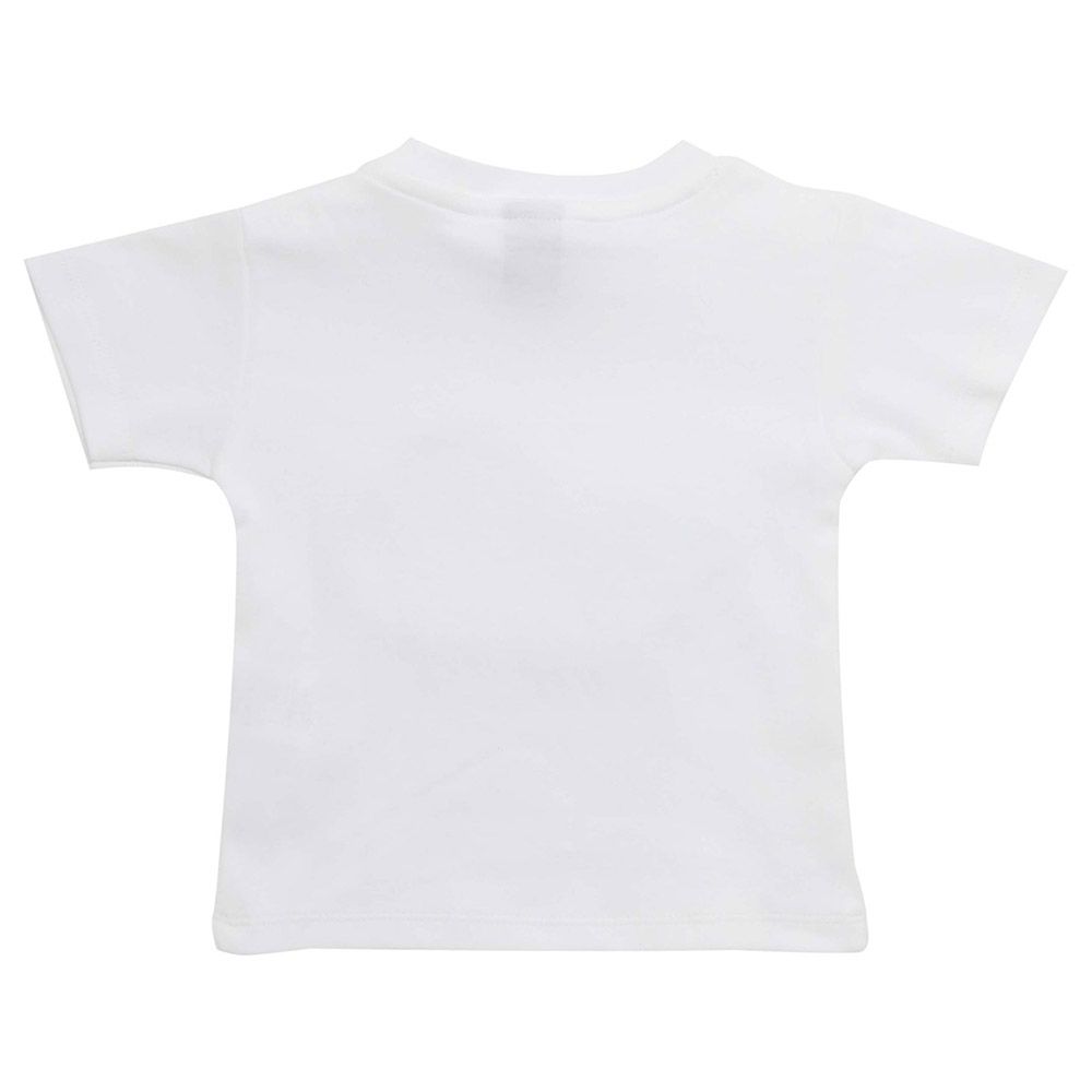 Little Kangaroos - Baby Boy Whale Round Neck T-Shirt - White