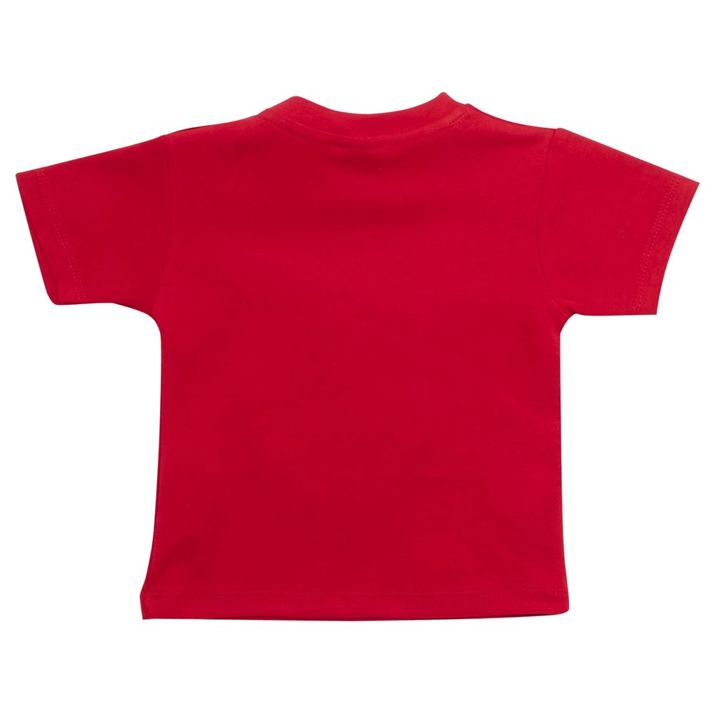 Little Kangaroos - Baby Boy Dino Round Neck T-Shirt - Red