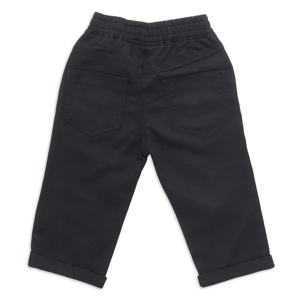 Little Kangaroos - Baby Boy Full Elastic Jeans - Black