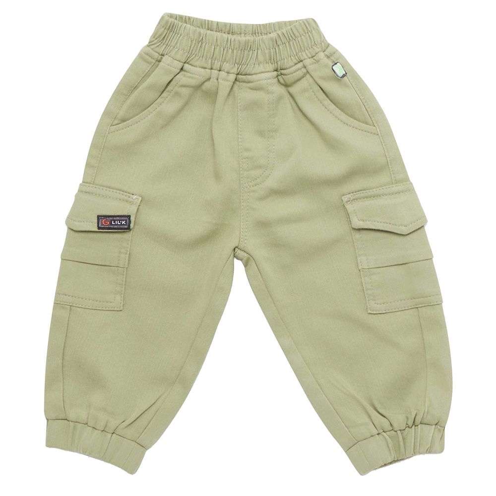 Little Kangaroos - Baby Boy Full Elastic Denim Joggers - Pista