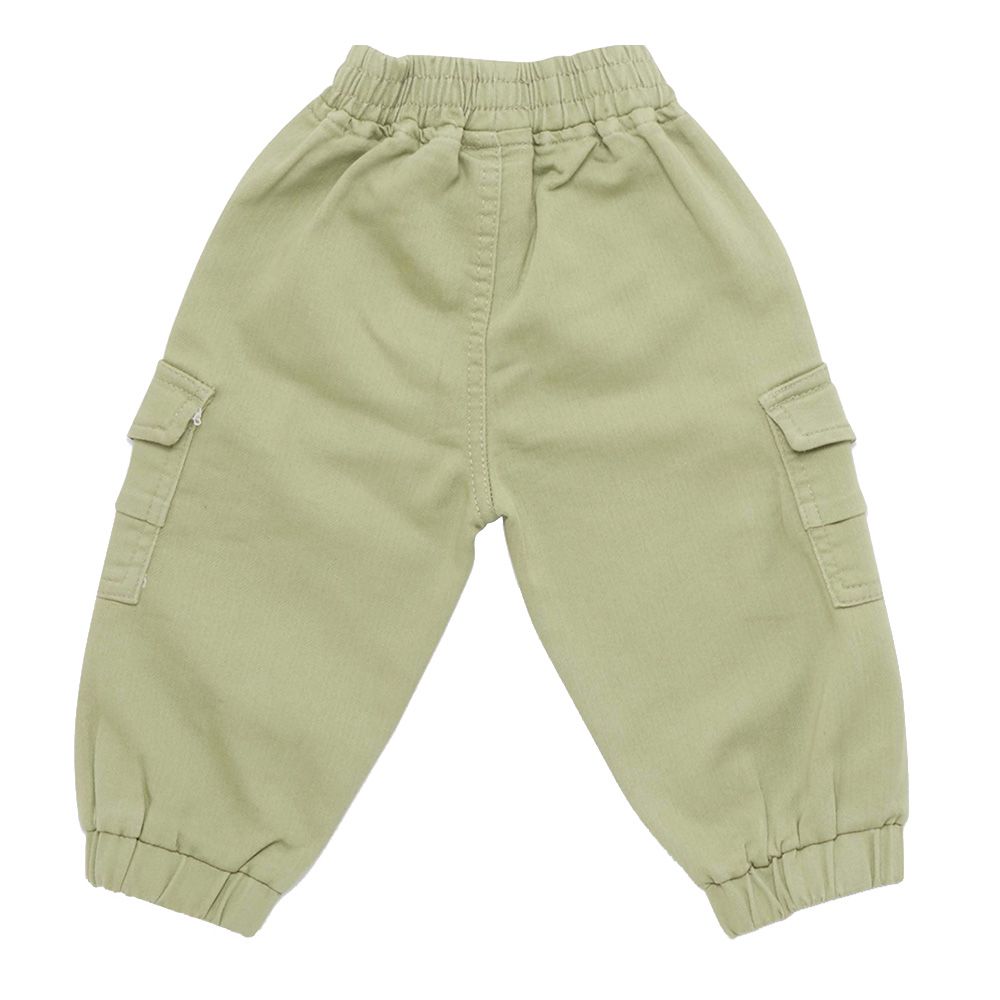 Little Kangaroos - Baby Boy Full Elastic Denim Joggers - Pista