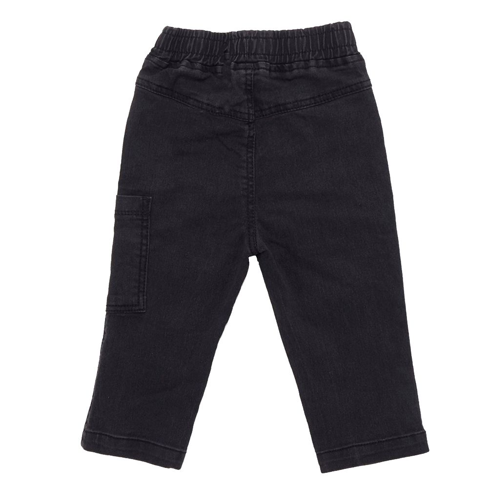 Little Kangaroos - Baby Boy Full Elastic Denim Jeans - Black