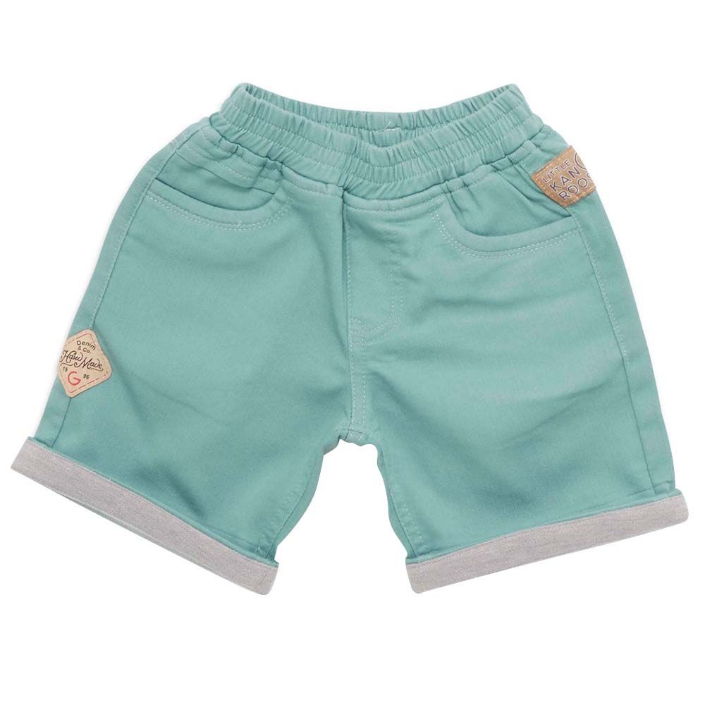 Little Kangaroos - Boy Full Elastic Shorts - Olive