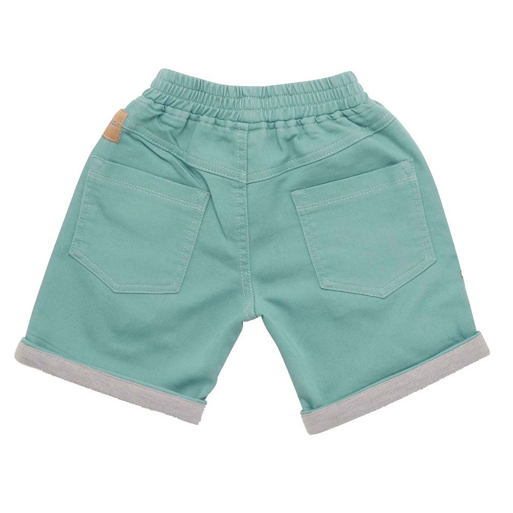 Little Kangaroos - Boy Full Elastic Shorts - Olive