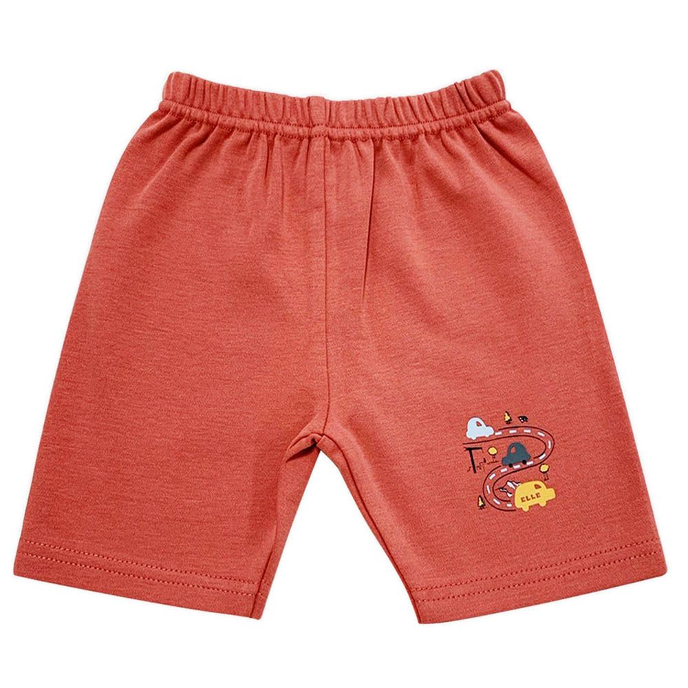 Smart Baby - 3pc-Set - Baby Boy Shorts - Orange