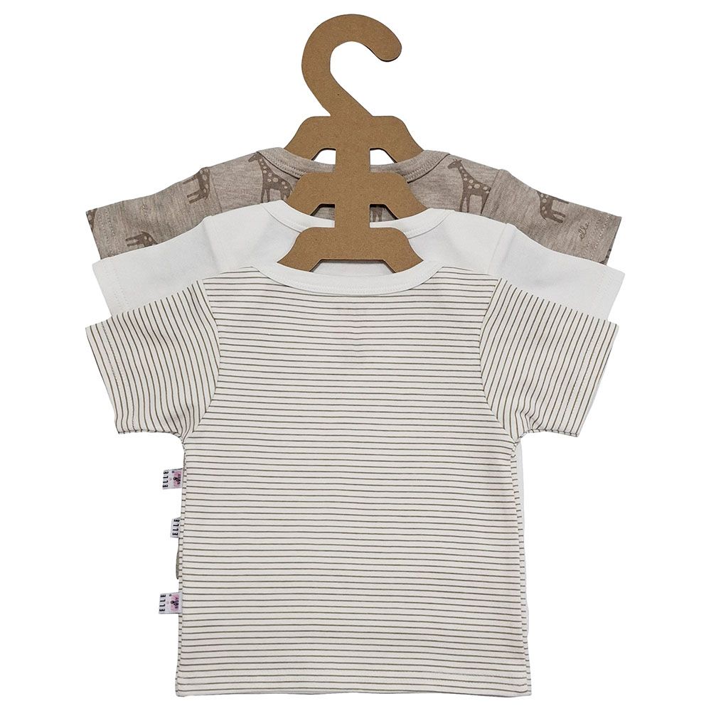 Smart Baby - 3pc-Set - Baby Boy Half Sleeve T-Shirts