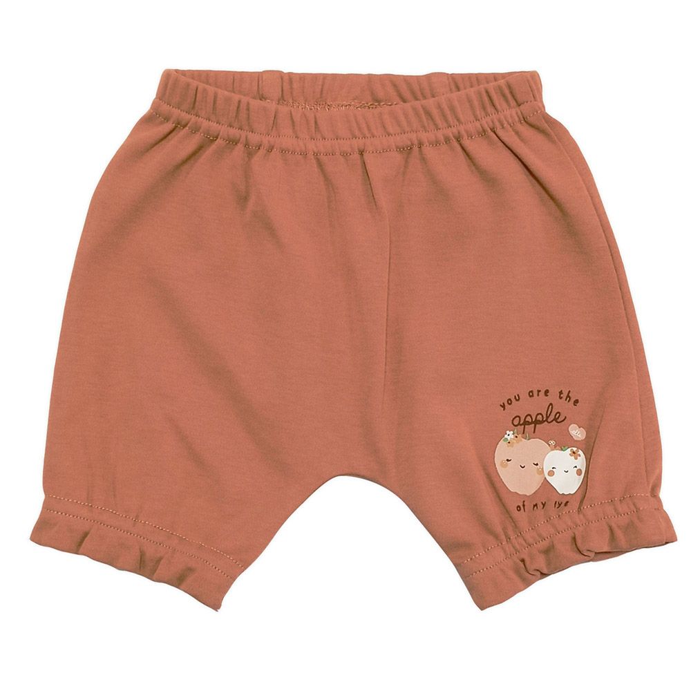 Smart Baby - 3pc-Set - Baby Girl Shorts - Brown