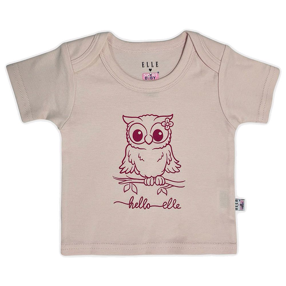 Smart Baby - 3pc-Set - Baby Girl Half Sleeve T-Shirts