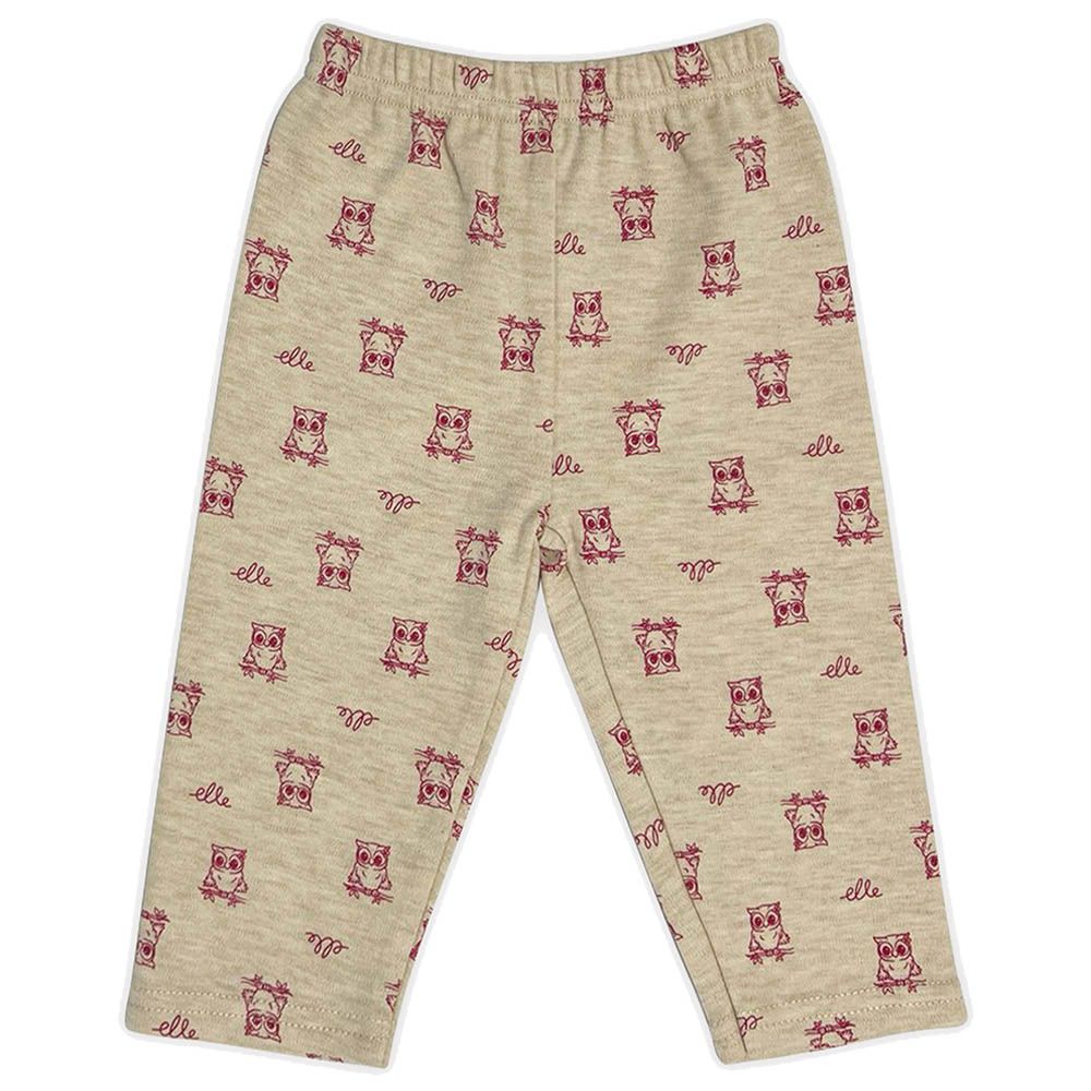 Smart Baby - 3pc-Set - Baby Girl Full Length Pajama Bottoms