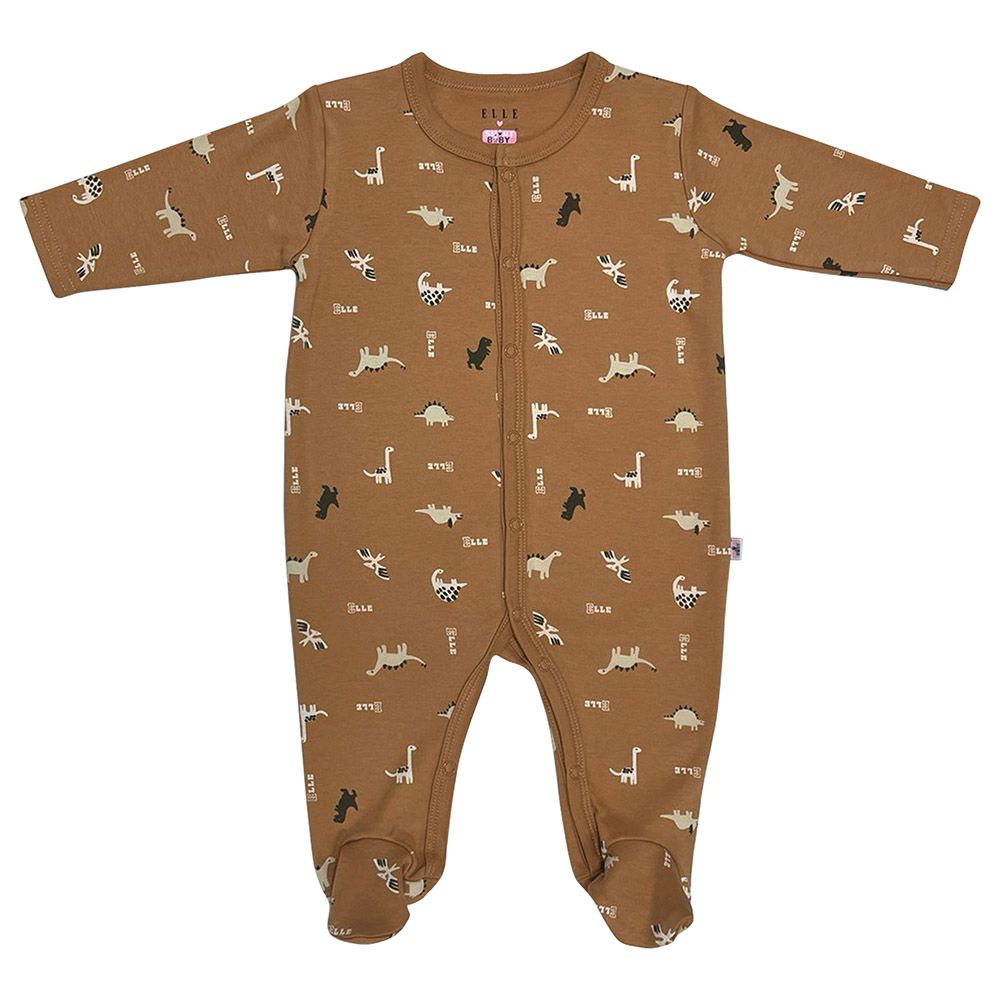 Smart Baby - 3pc-Set - Baby Boy Sleepsuits - Brown/Beige