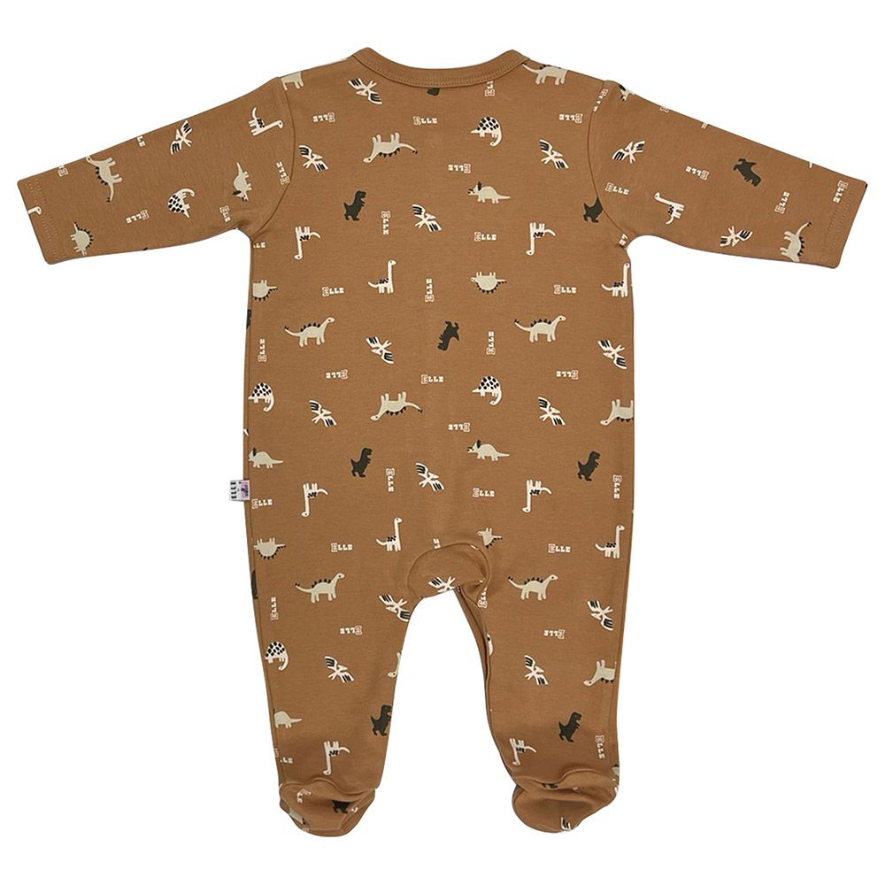 Smart Baby - 3pc-Set - Baby Boy Sleepsuits - Brown/Beige