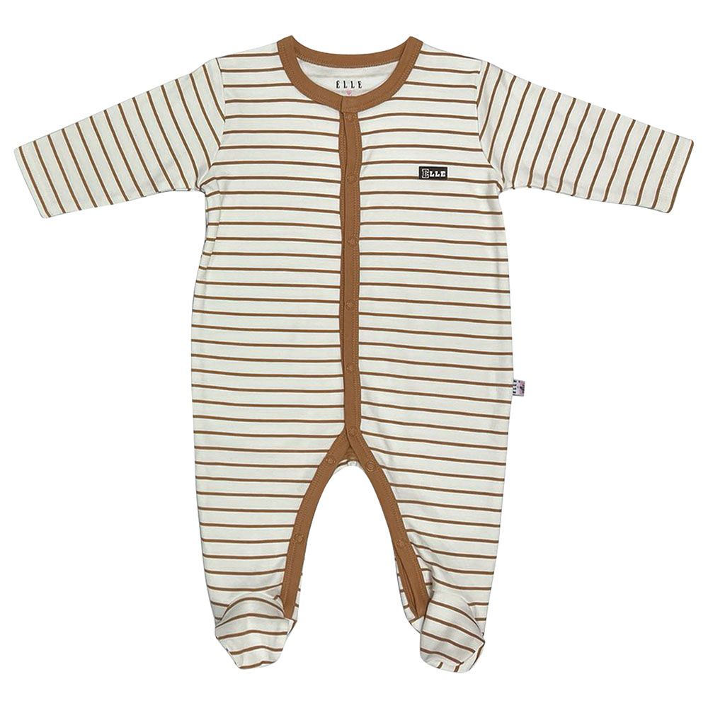 Smart Baby - 3pc-Set - Baby Boy Sleepsuits - Brown/Beige