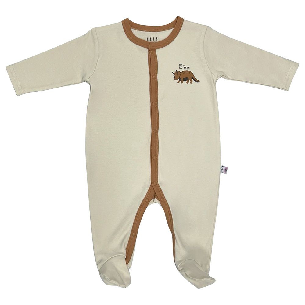 Smart Baby - 3pc-Set - Baby Boy Sleepsuits - Brown/Beige