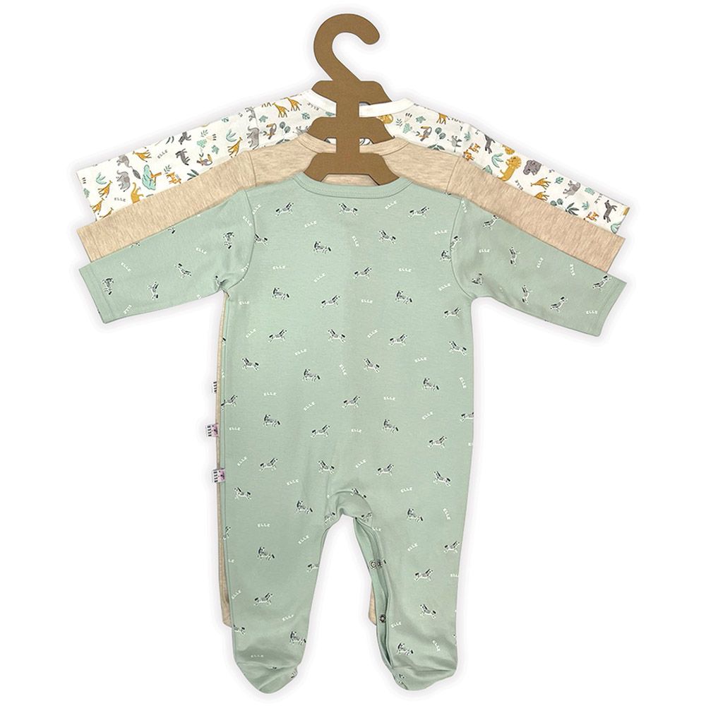 Smart Baby - 3pc-Set - Baby Boy Printed Sleepsuits