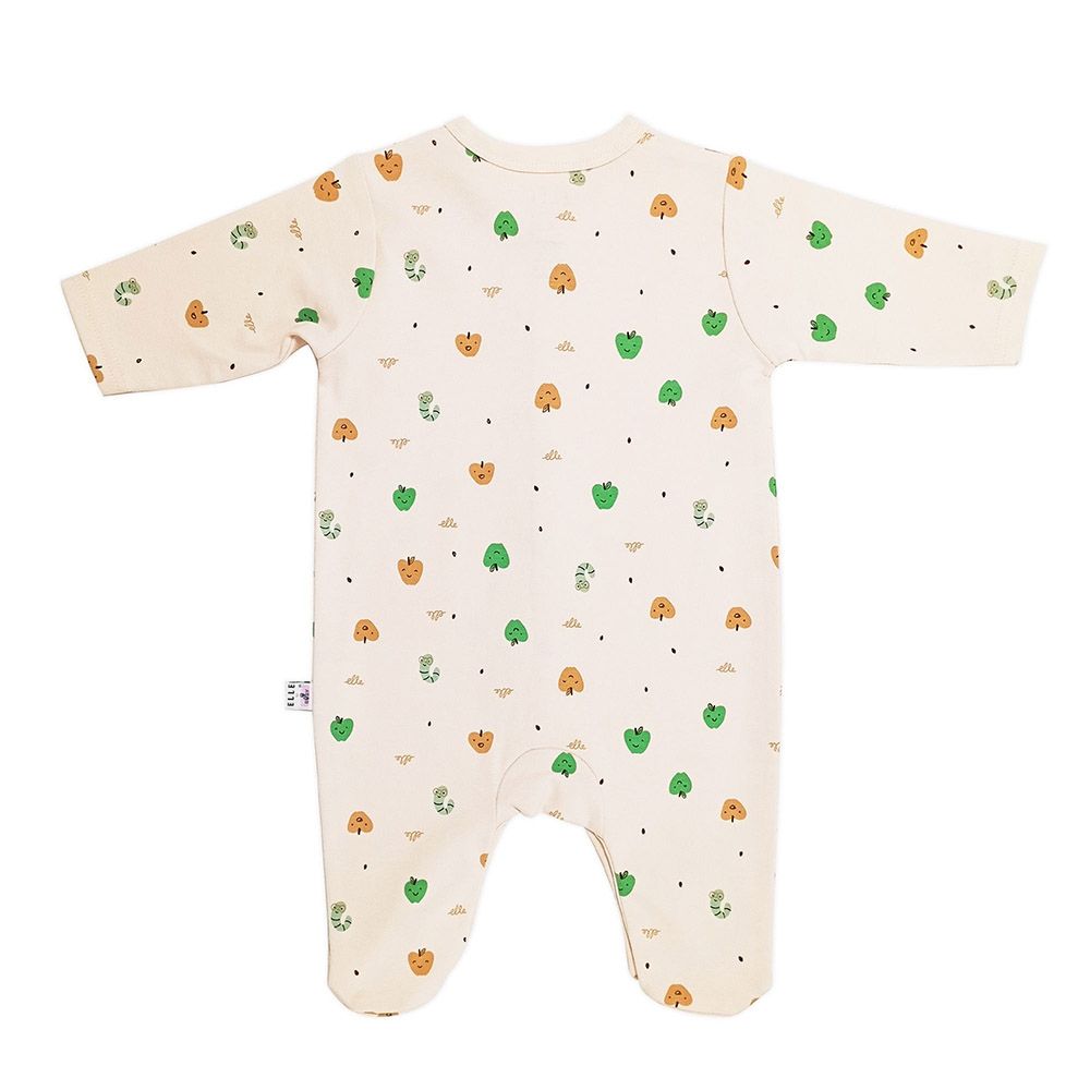 Smart Baby - 3pc-Set - Baby Girl Sleepsuit - Beige