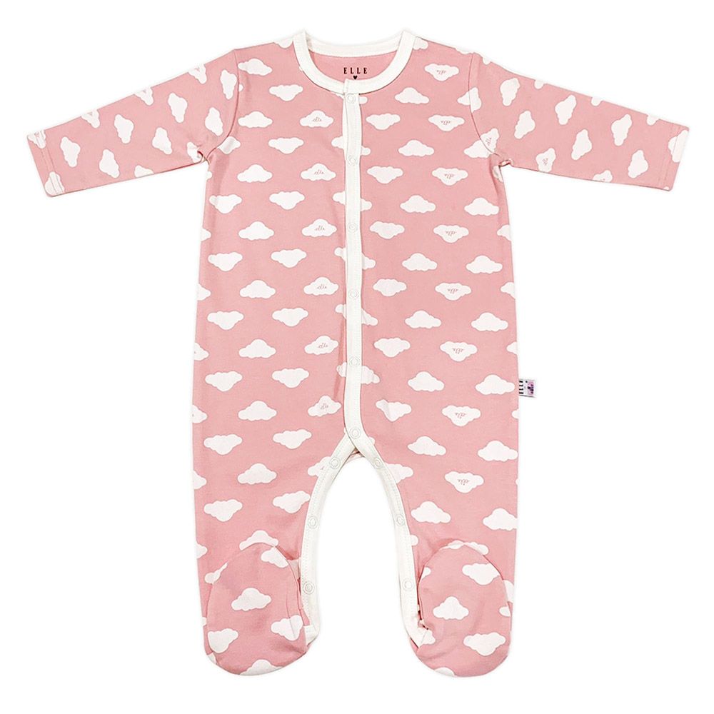 Smart Baby - 3pc-Set - Baby Girl Sleepsuit - Pink