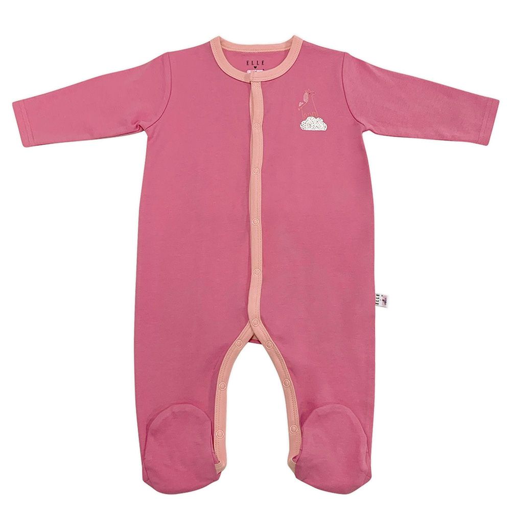 Smart Baby - 3pc-Set - Baby Girl Sleepsuit - Pink