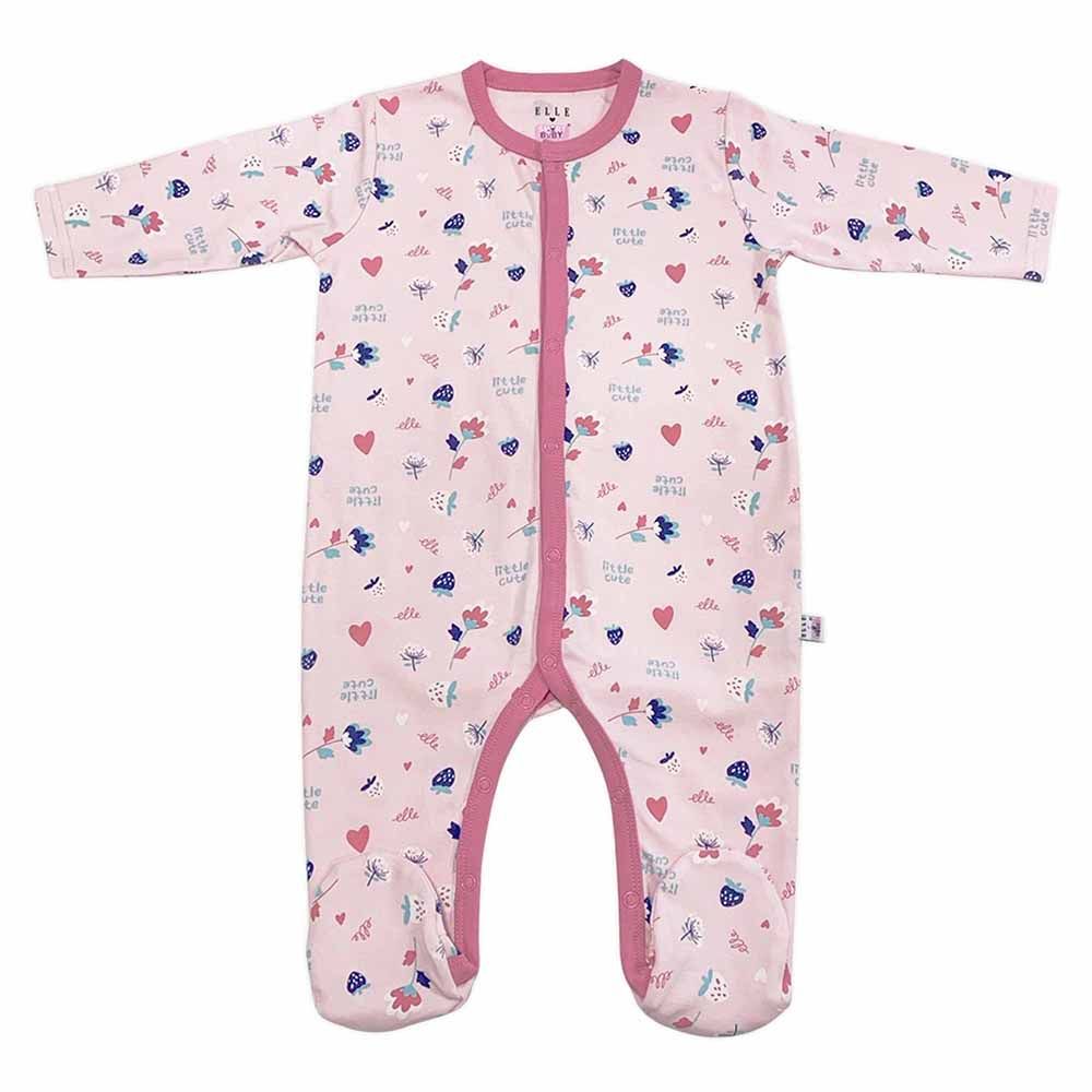 Smart Baby - 3pc-Set - Baby Girl Sleepsuit - Stripes