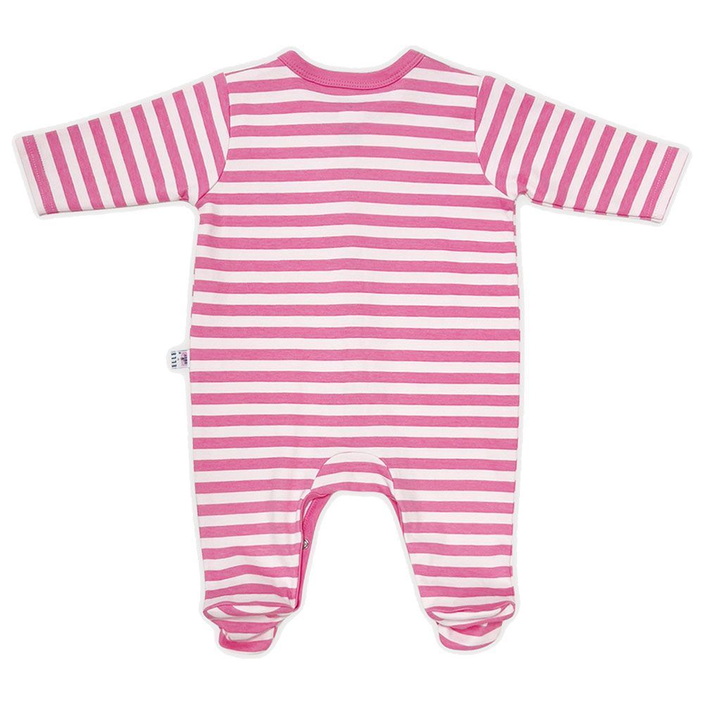 Smart Baby - 3pc-Set - Baby Girl Sleepsuits - Pink/White