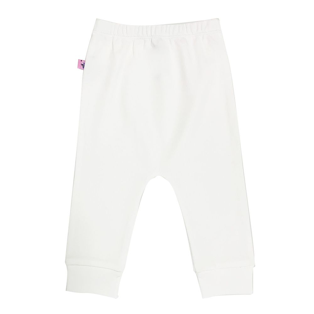 Smart Baby - Unisex Organic Trouser Without Feet - White