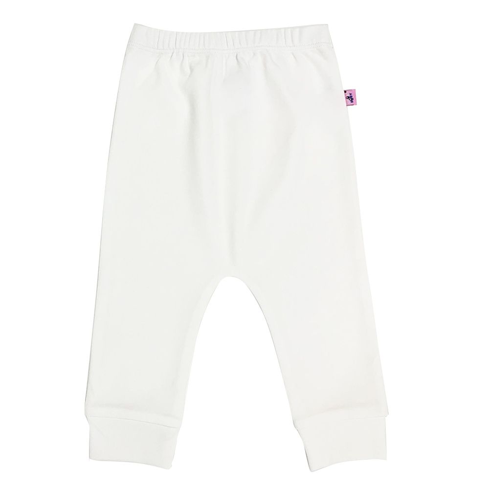 Smart Baby - Unisex Organic Trouser Without Feet - White