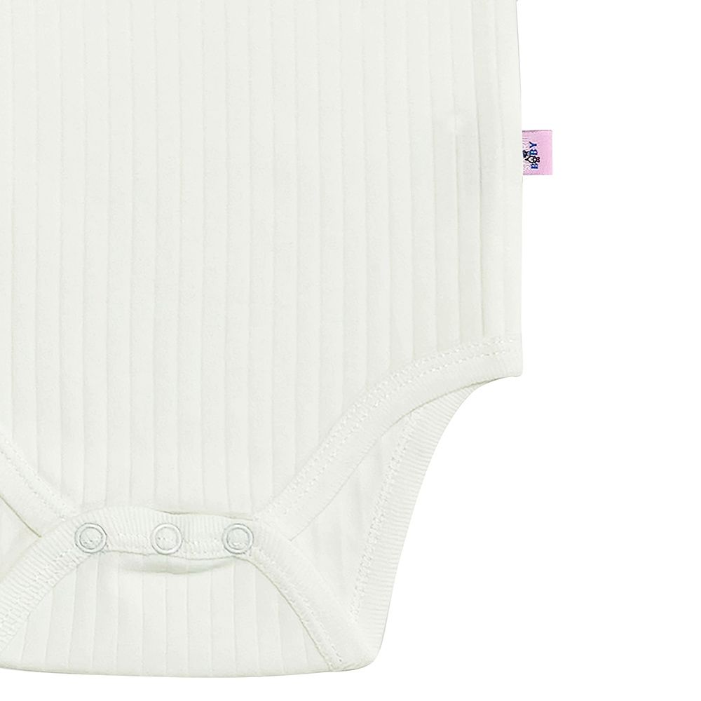 Smart Baby - Baby Boy Sleeveless Bodysuit - White