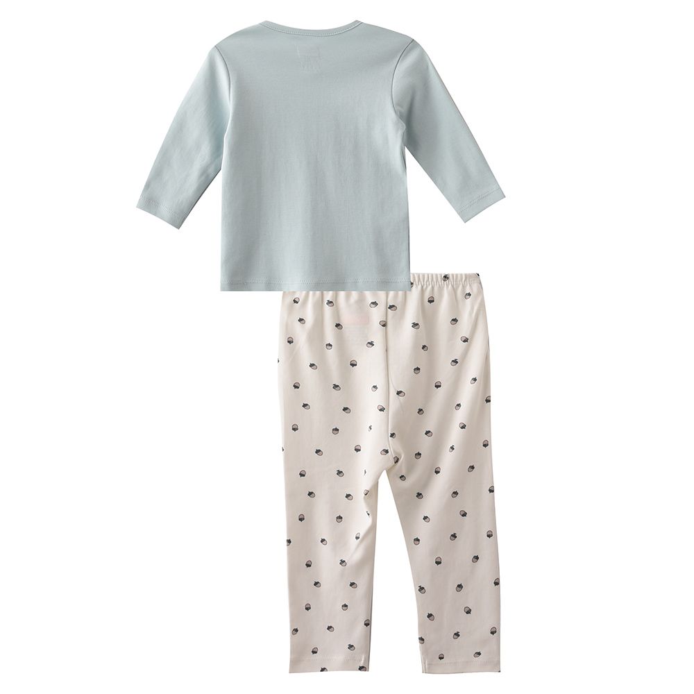 Smart Baby - 2pc-Set - Baby Boy T-Shirt And Pyjama - Blue