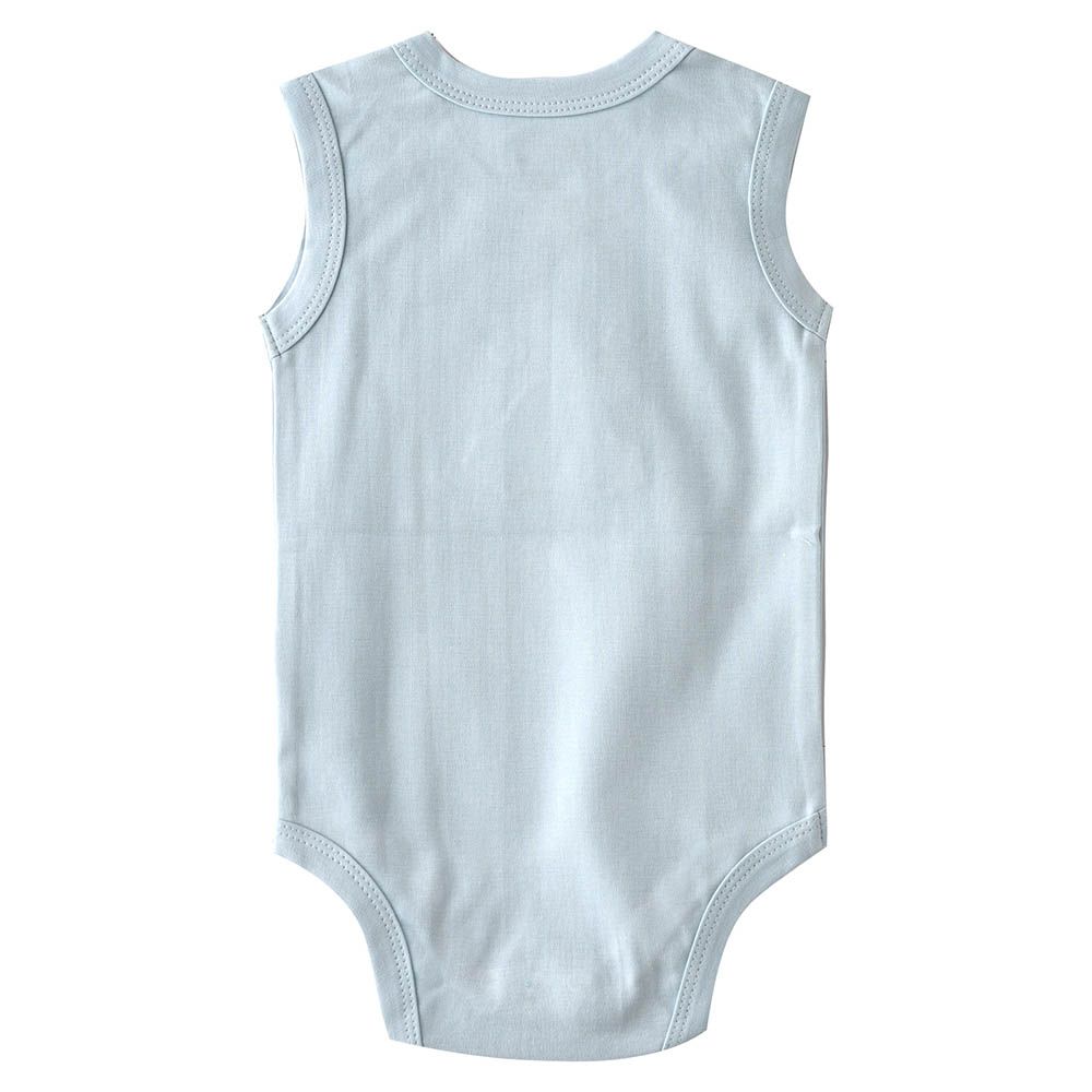 Smart Baby - Baby Boy Sleeveless Bodysuit - Blue