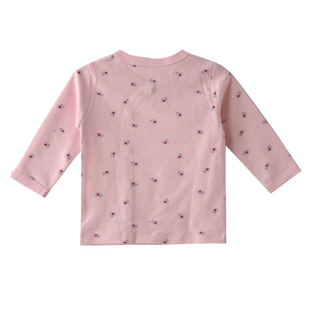 Smart Baby - Baby Girl Full Sleeve Front Open Top - Light Pink