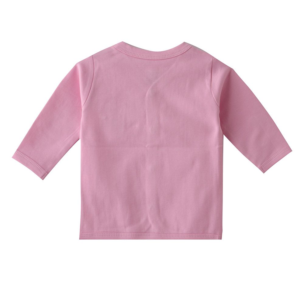 Smart Baby - Baby Girl Full Sleeve Front Open Top - Pink