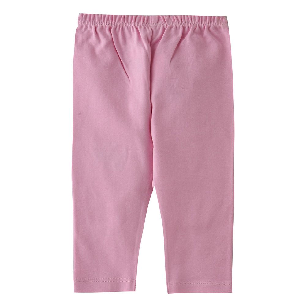 Smart Baby - Baby Girl Plain Elasticated Pyjama - Pink