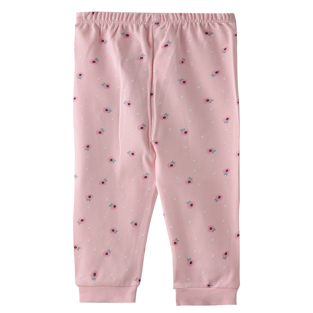 Smart Baby - Baby Girl All Over Printed Pyjama - Light Pink