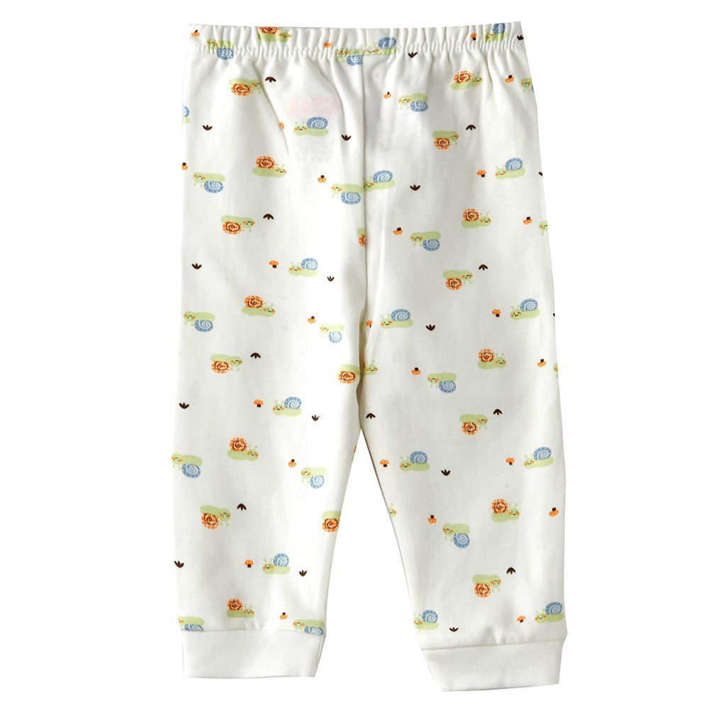 Smart Baby - Baby Boy Printed Elasticated Pajama - White