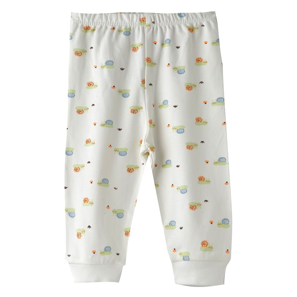 Smart Baby - Baby Boy Printed Elasticated Pajama - White