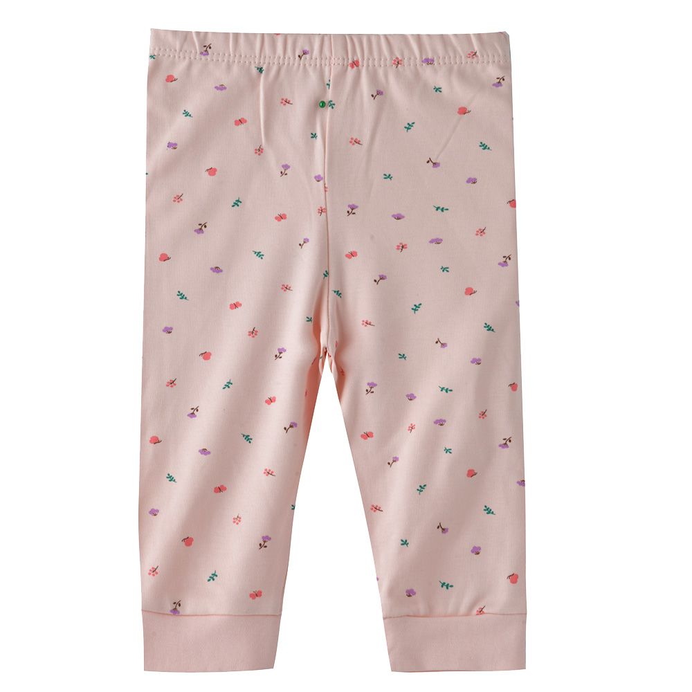 Smart Baby - Baby Girl Printed Elasticated Pajama - Pink