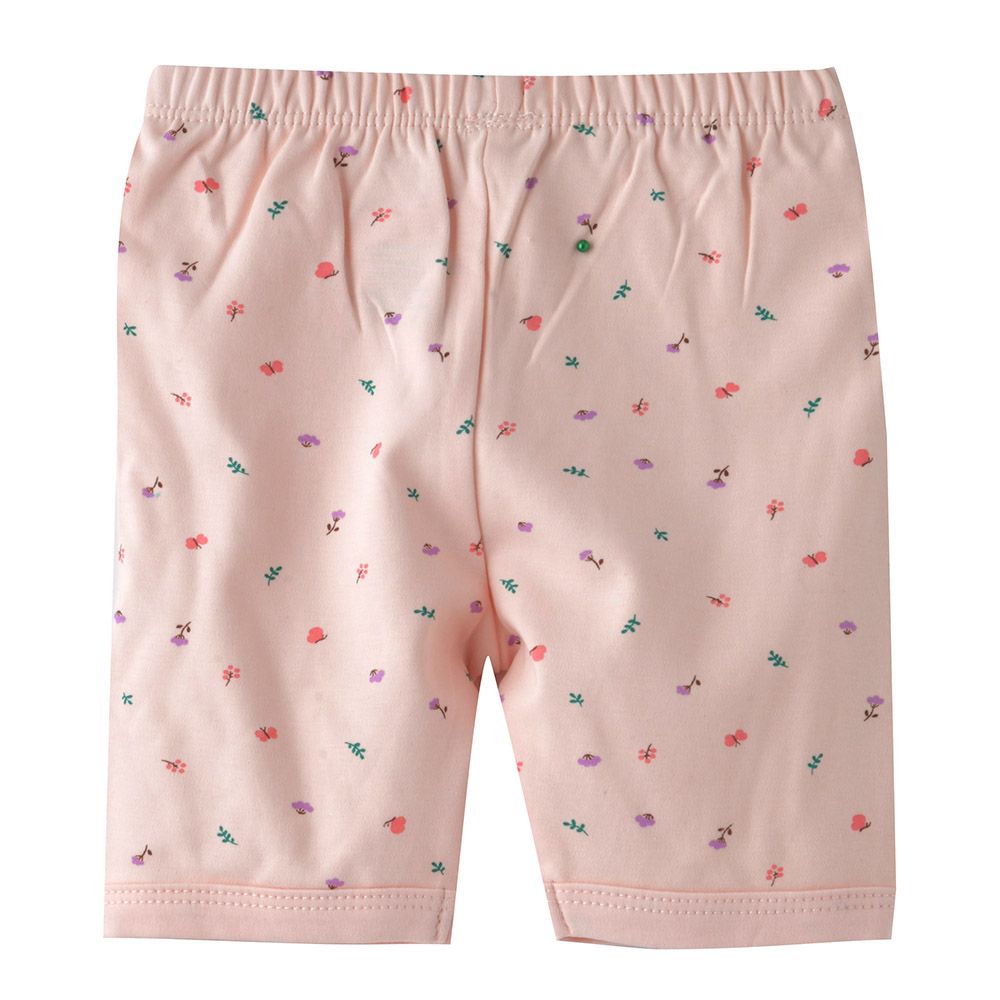 Smart Baby - Baby Girl Floral Shorts - Pink